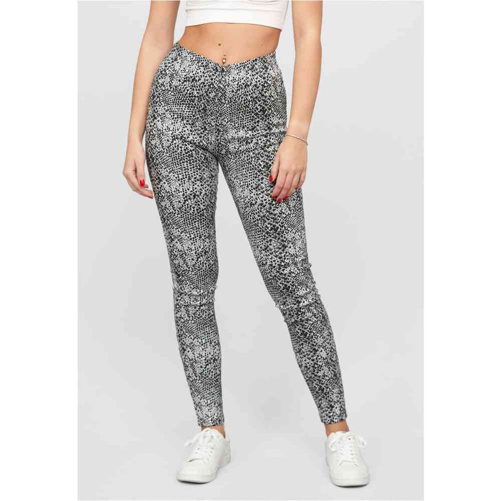 Cloud5ive - Snakeskin pattern Leggings - Black/White